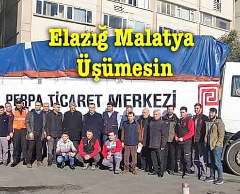 Perpa Yardım Kamyonu Yola Çıktı