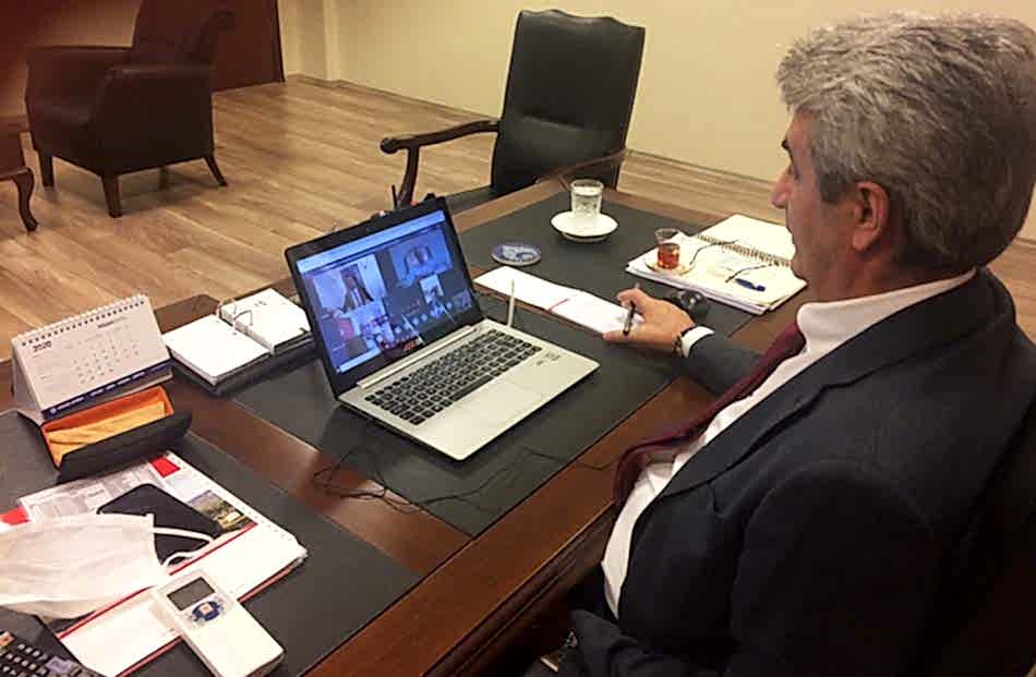 İBB Ticaret Masası Video Konferans Ekrem İmamoğlu