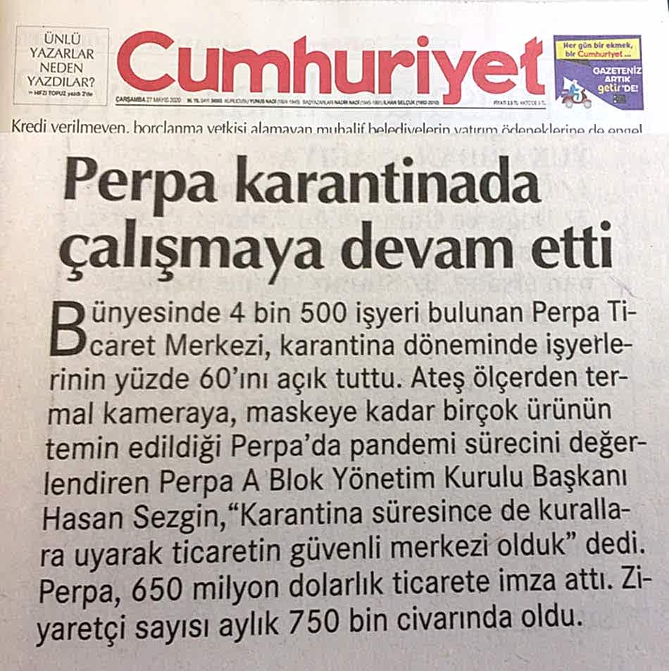 Cumhuriyet Gazetesi Perpa