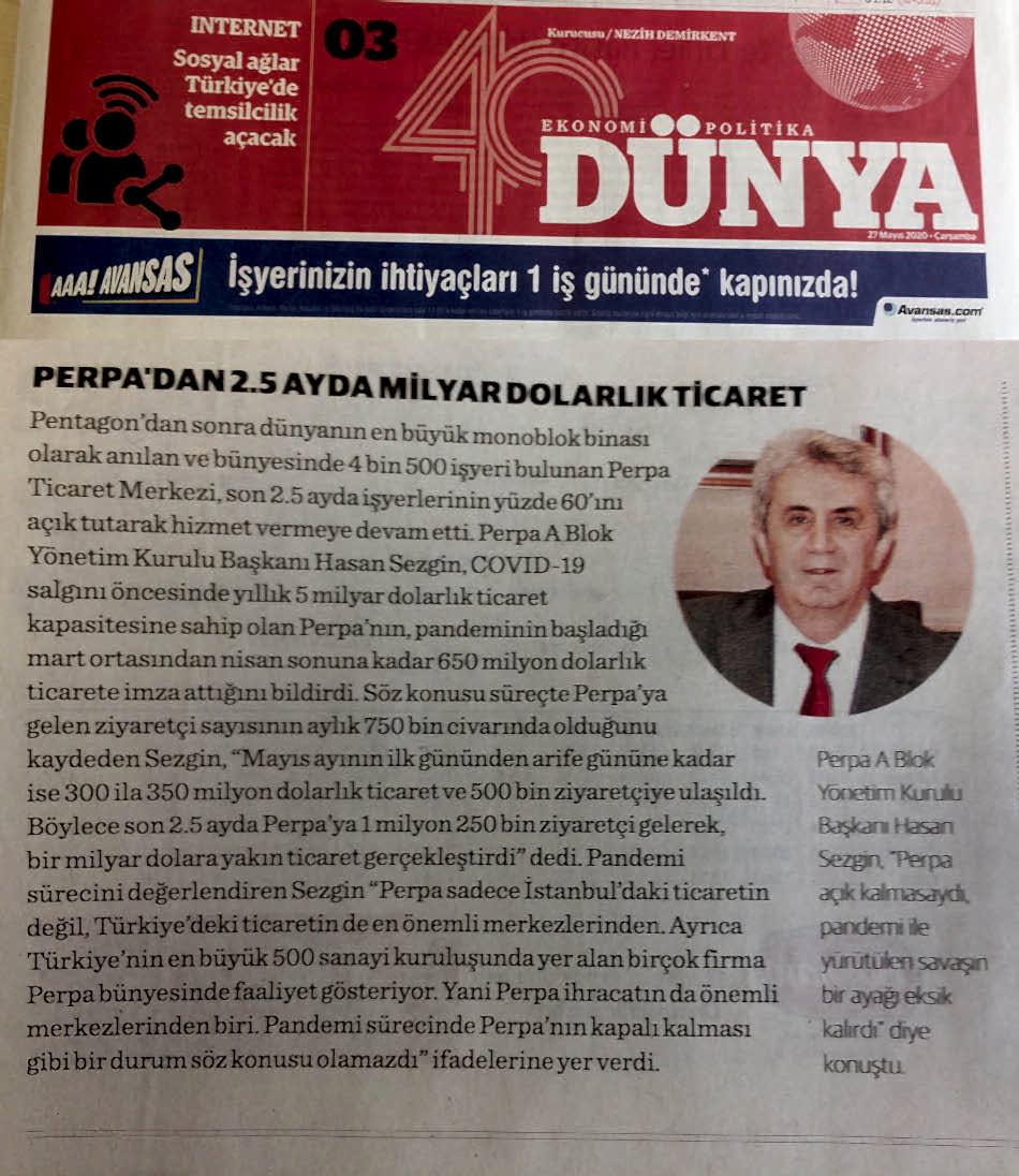 Dünya Gazetesi Perpa