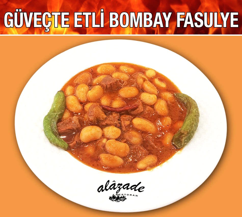 Güveçte Etli Bombay Fasulye