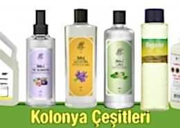 Kolonya Çeşitleri