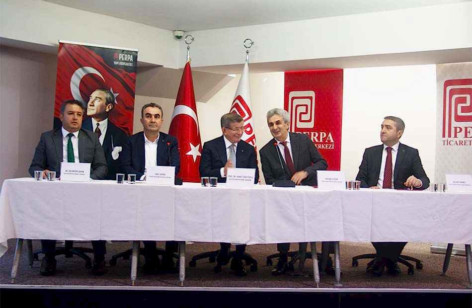 Gelecek Partisi Genel Başkanı Ahmet Davutoğlu Perpa'da